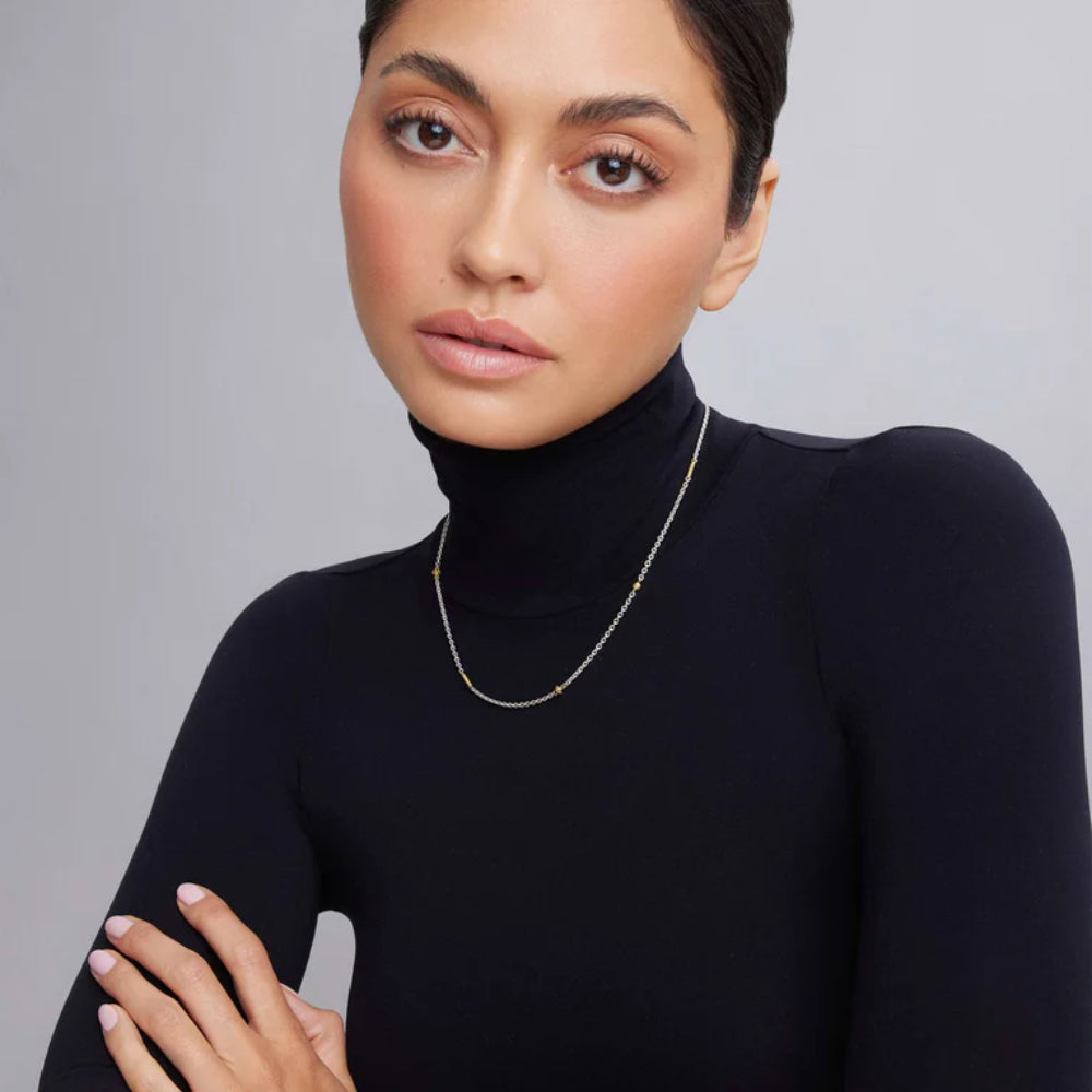 Lagos Caviar Icon Two-Tone Caviar Chain Necklace
