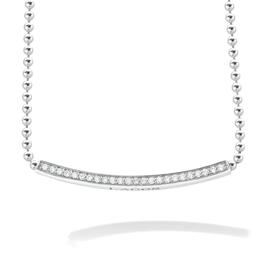 Lagos Caviar Spark Large Station Diamond Beaded Necklace