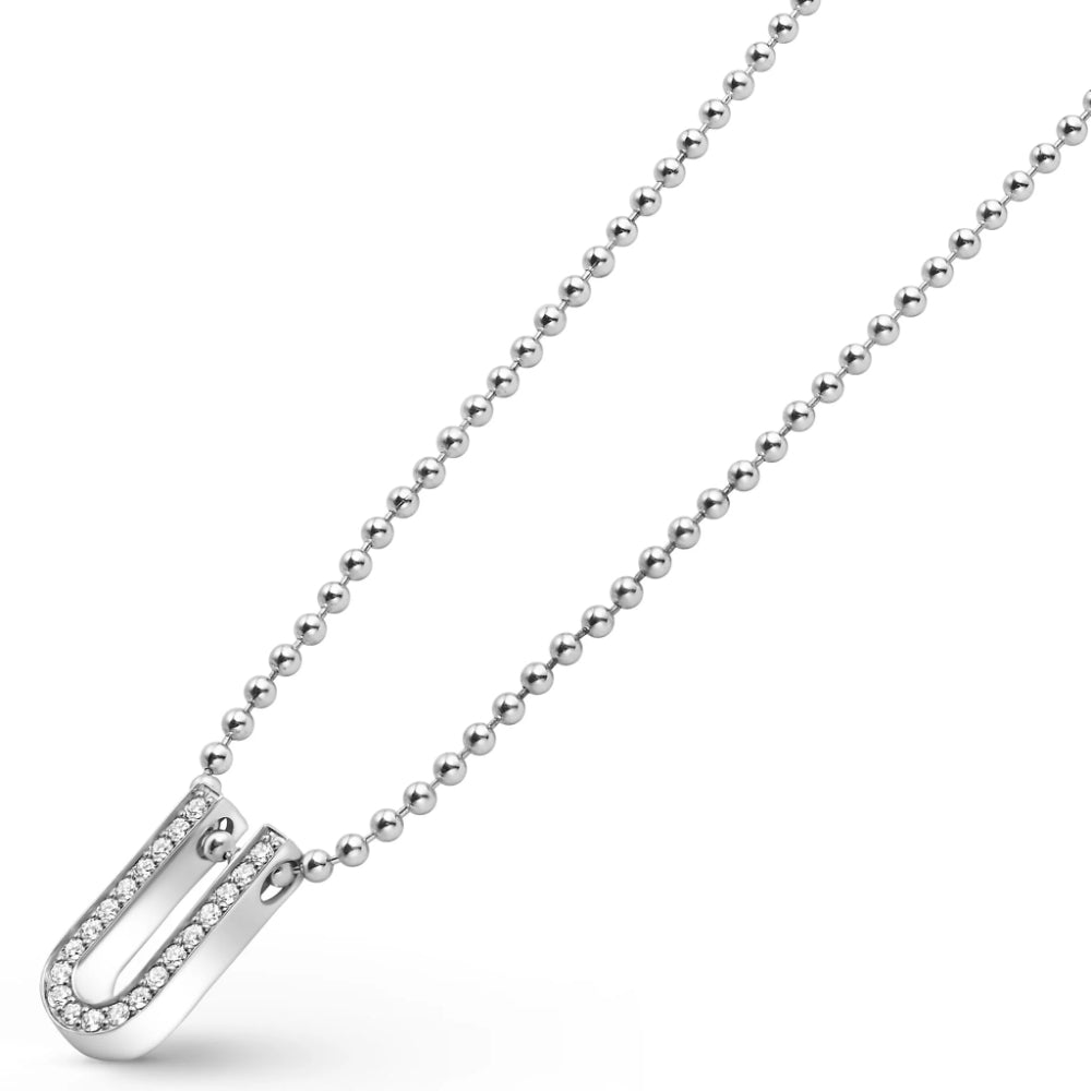 Lagos Caviar Spark Large Linear Diamond Pendant Necklace