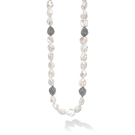 Lagos Luna Keshi Pearl Necklace, 18"