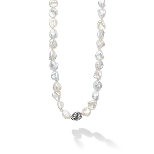 Lagos Luna Keshi Pearl Necklace, 34"