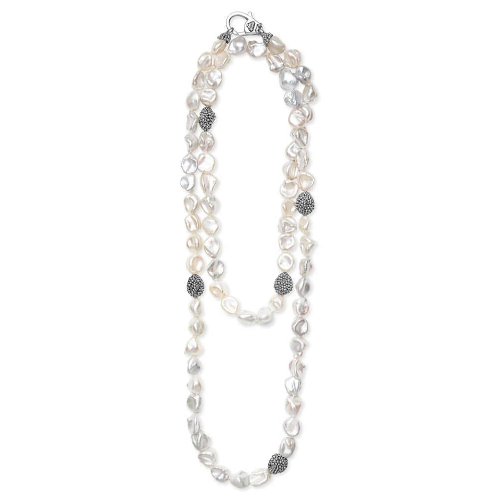 Lagos Luna Keshi Pearl Necklace, 34"