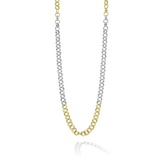 Lagos Anthem Two-Tone High Jinks Link Chain Necklace, 20"