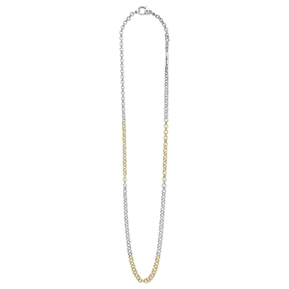 Lagos Anthem Two-Tone High Jinks Link Chain Necklace, 20"