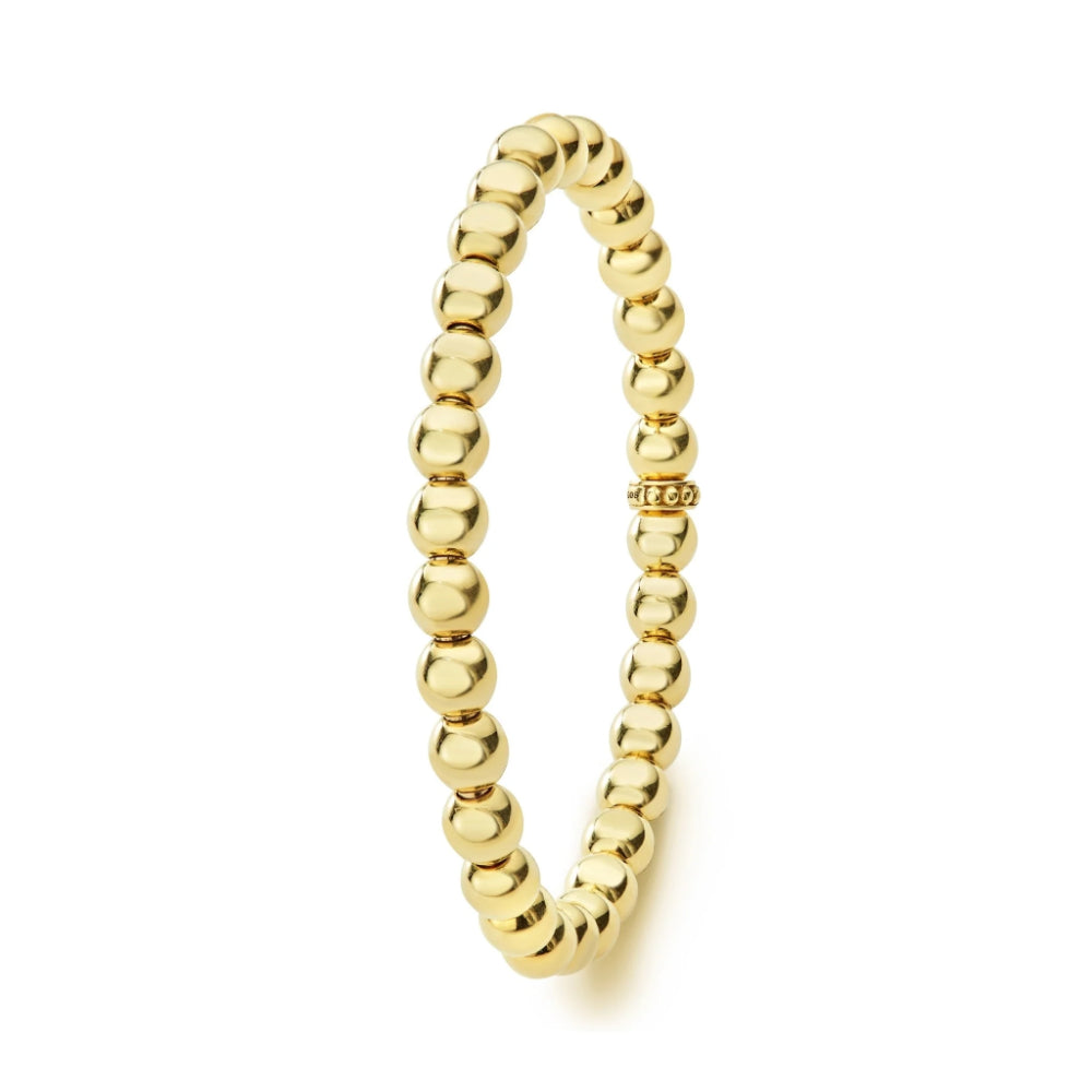 Lagos Caviar Gold 18k Bead Bracelet, 6mm