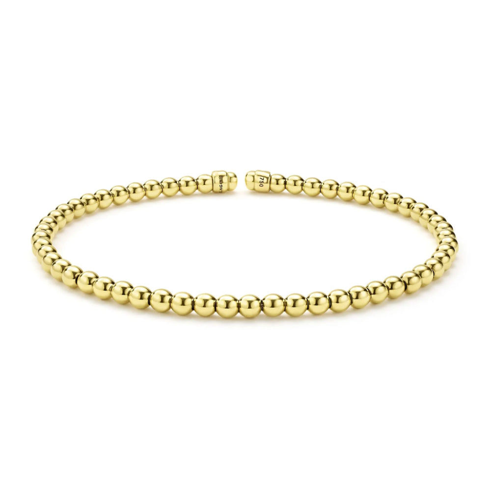Lagos Caviar Gold 18k Caviar Beaded Cuff Bracelet