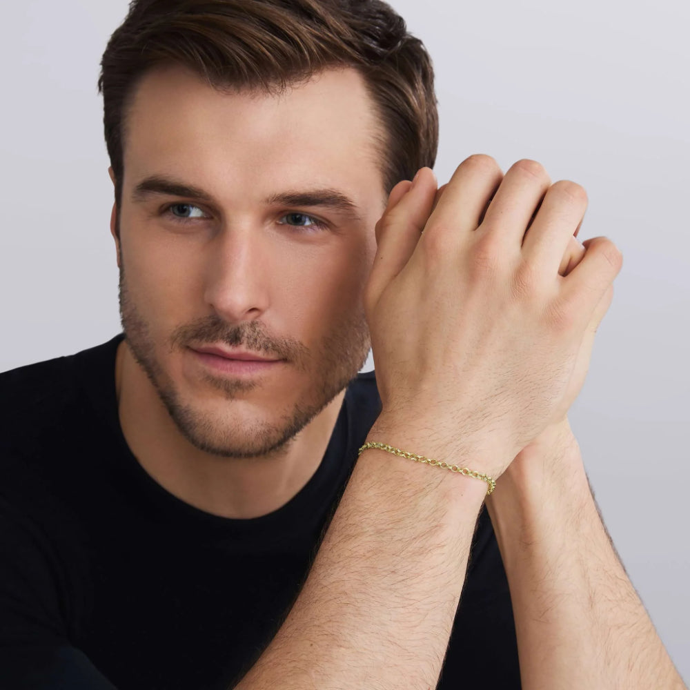 Lagos Anthem 18k Gold High Jinks Link Chain Bracelet, 3.5mm