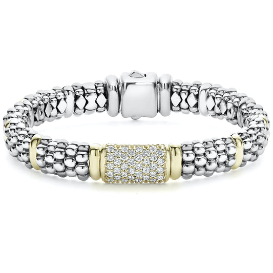 Lagos Signature Caviar Gemstone Bracelet, 9mm