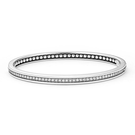 Lagos Caviar Spark Diamond Bangle Bracelet, 5mm