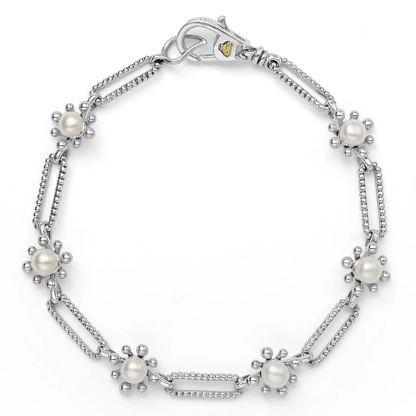 Lagos Luna Fleur Pearl Link Bracelet – Smyth Jewelers