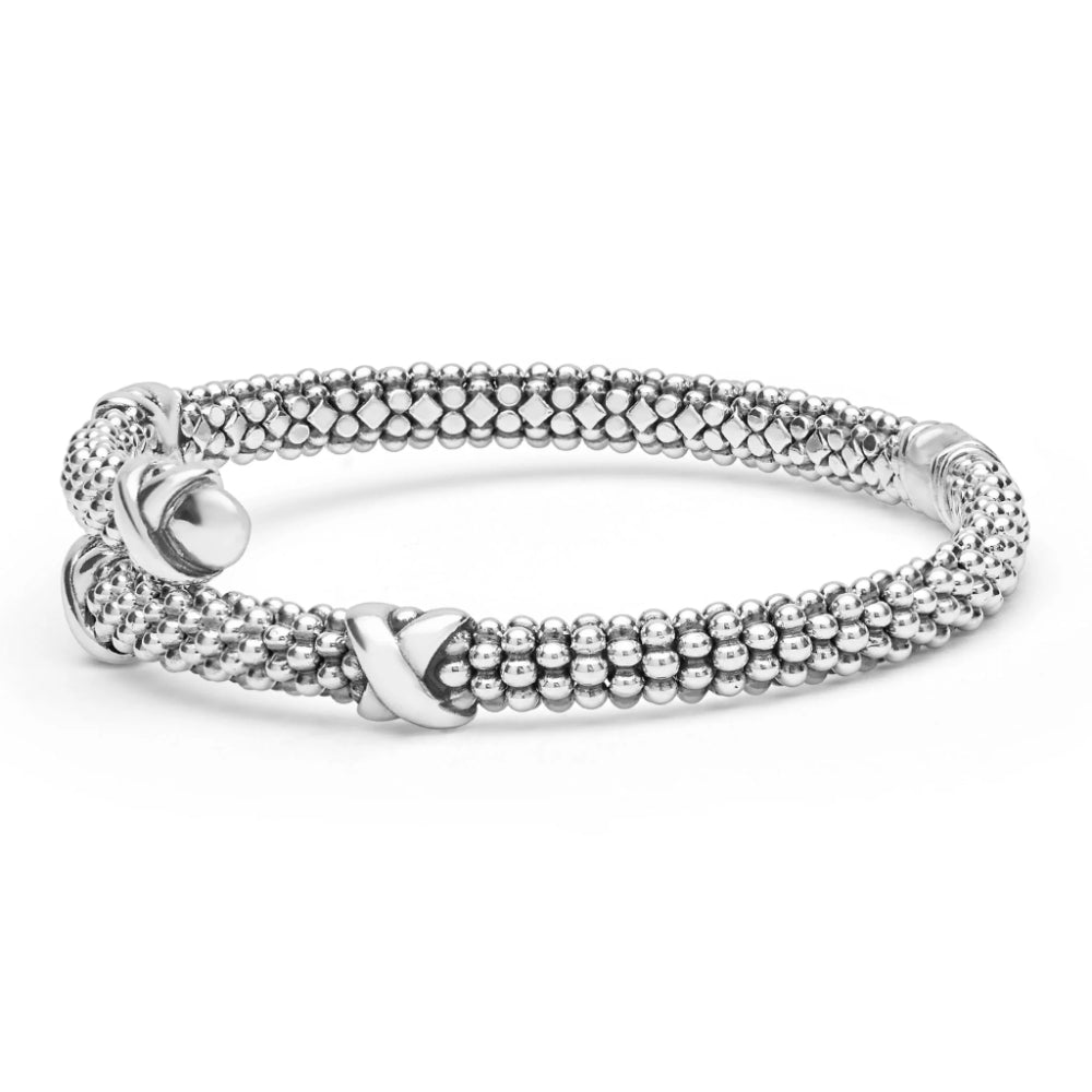 Lagos Embrace Silver X Station Versa Bypass Bracelet