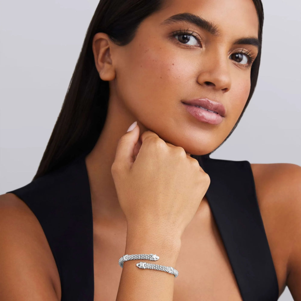 Lagos Embrace Silver X Station Versa Bypass Bracelet
