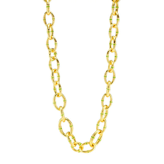 Capucine De Wulf Bangkok Bamboo Link Necklace - 18"