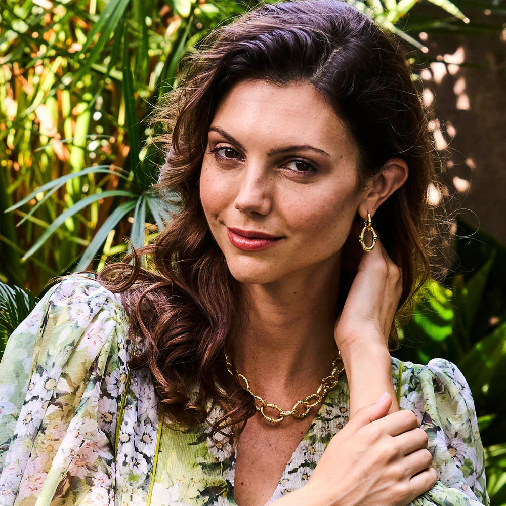 Capucine De Wulf Bangkok Bamboo Link Earrings