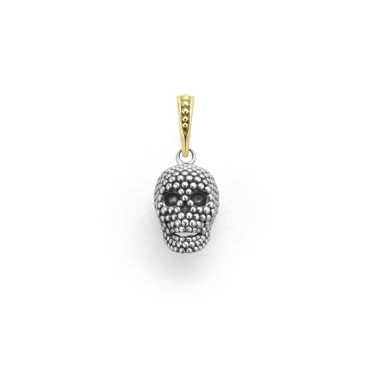 Lagos Anthem Caviar Beaded Skull Amulet