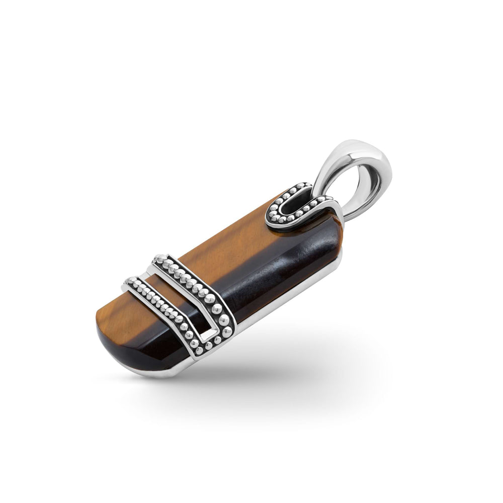 LAGOS Anthem Tiger Eye Tag Amulet