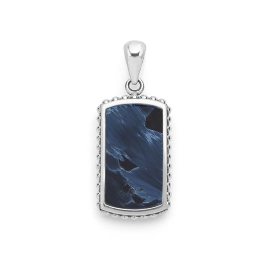 Lagos Anthem Sterling Silver and Pietersite Tag Amulet