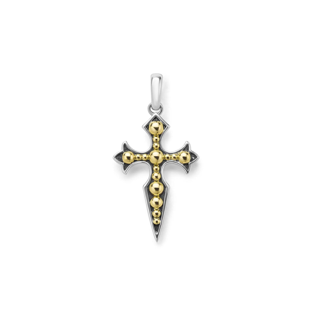 Lagos Anthem Two-Tone Medieval Cross Amulet
