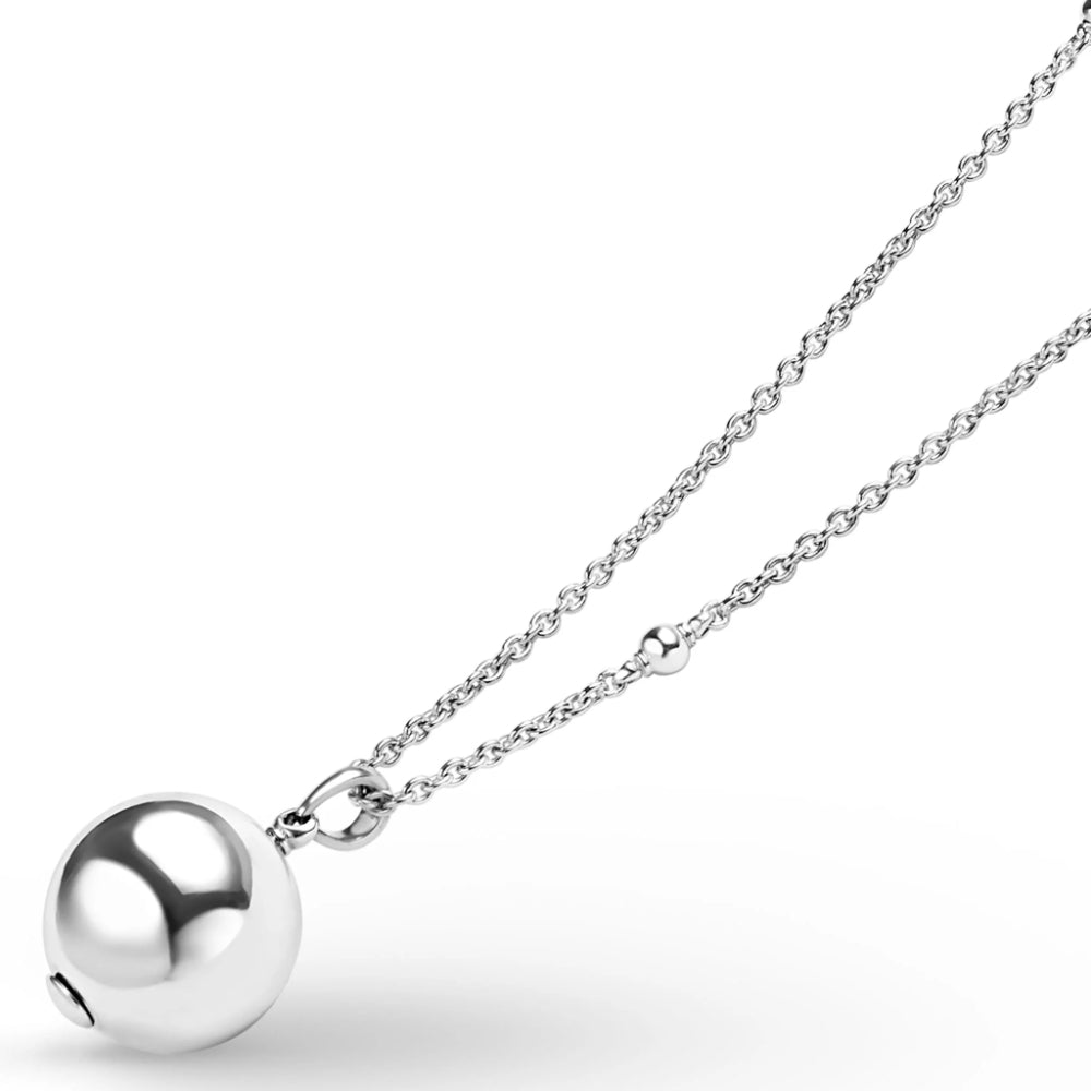 Lagos Caviar Bubbly Silver Beaded Pendant Necklace, 19mm