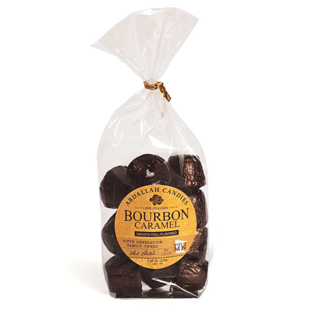 Abdallah Candies 7.25 oz Bag of Milk Chocolate Bourbon Caramel Bites