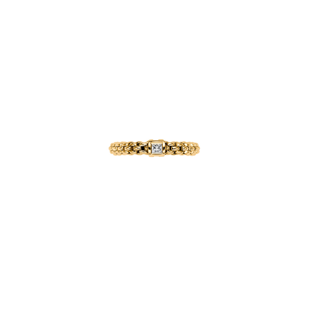 Fope Souls Collection 18k Flex'it Ring with Single Diamond