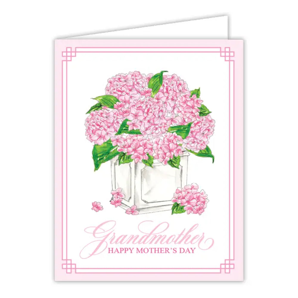 Grandmother Pink Hydrangea Greeting Card