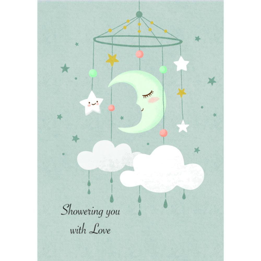 Celestial Baby Mobile Greeting Card