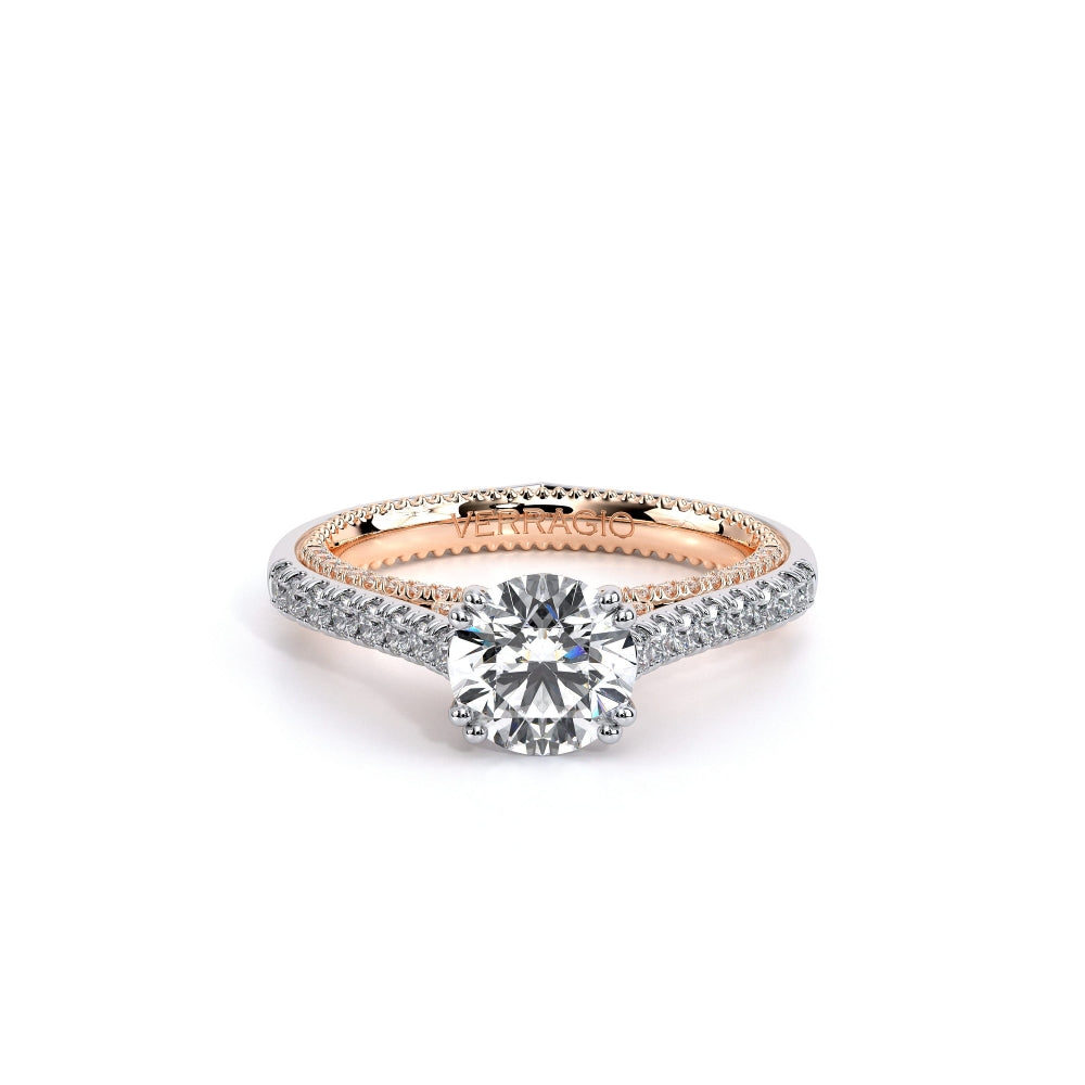 Verragio Couture Two-Tone Round Diamond Engagement Ring 