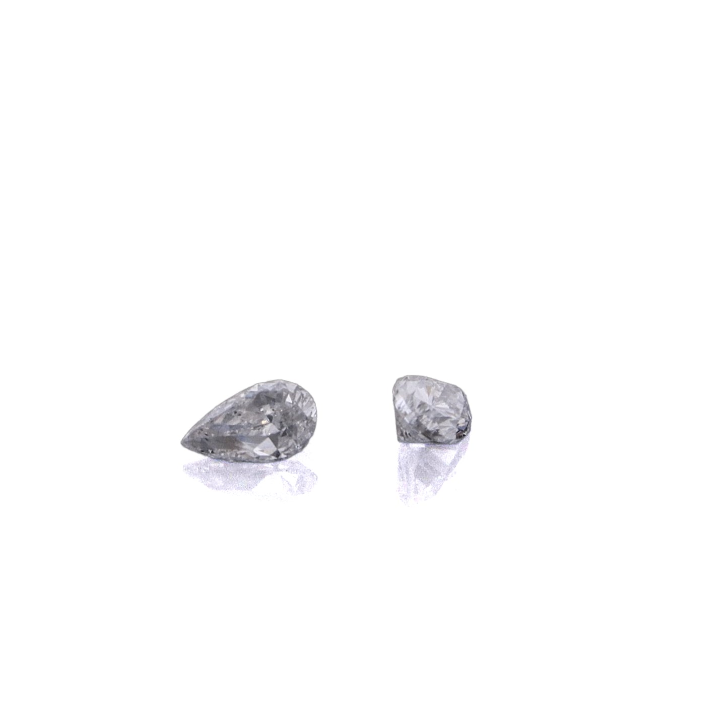 Matched Pair Estate Pear D.42tw DSI2-I1 Diamonds