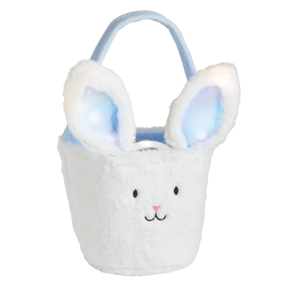 Mud Pie Easter Basket & Light-Up Headband Set