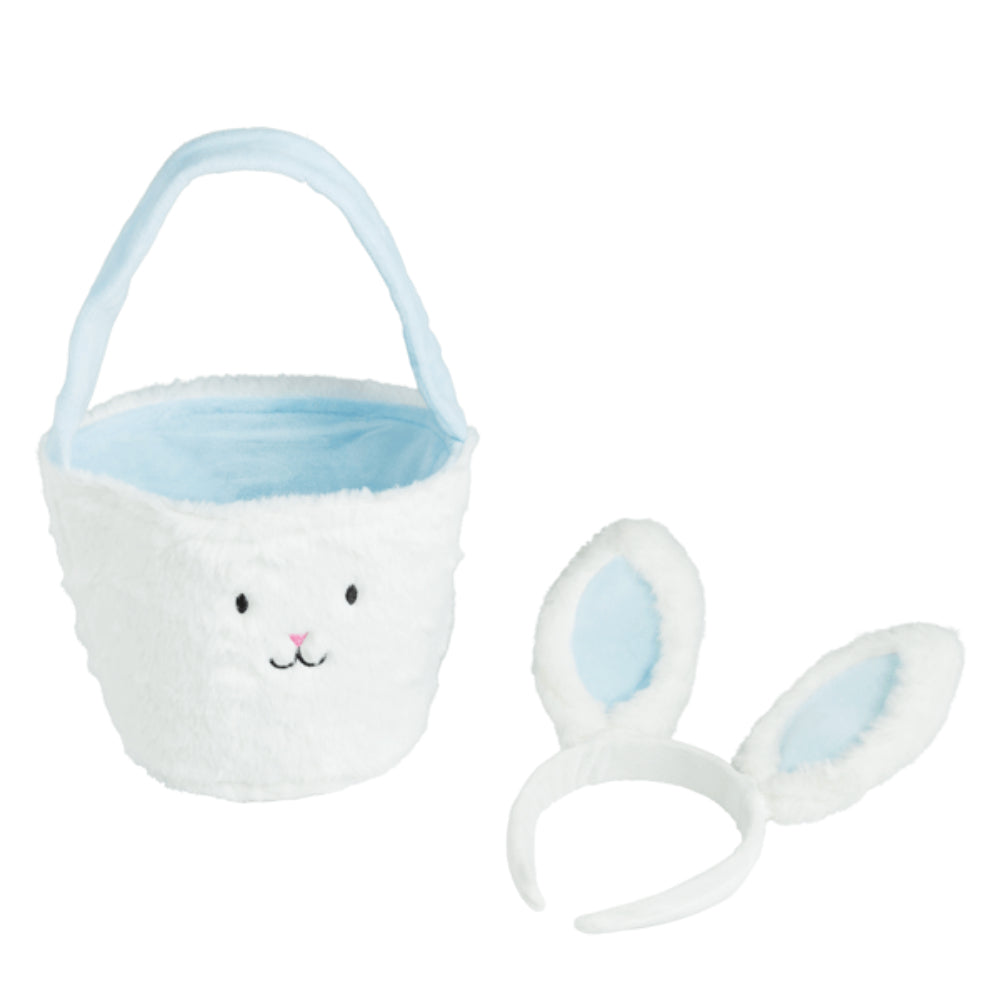 Mud Pie Easter Basket & Light-Up Headband Set