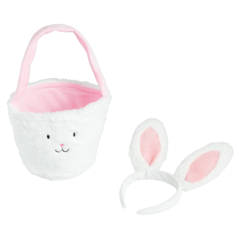 Mud Pie Easter Basket & Light-Up Headband Set