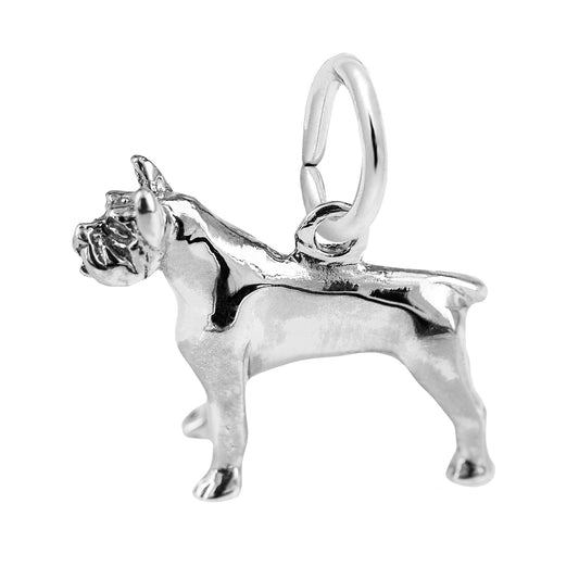 Sterling Silver Pitbull Charm