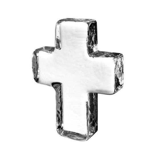 Simon Pearce Glass Cross in Gift Box - Large