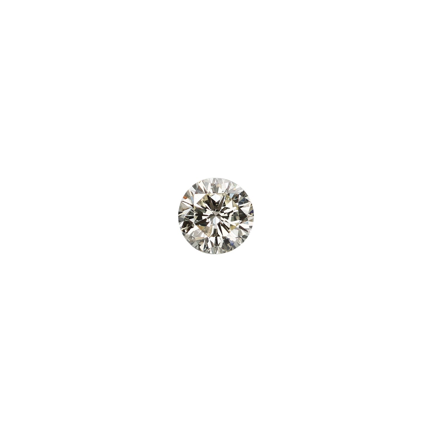 Round .95 carat diamond graded LVS1 on a white background