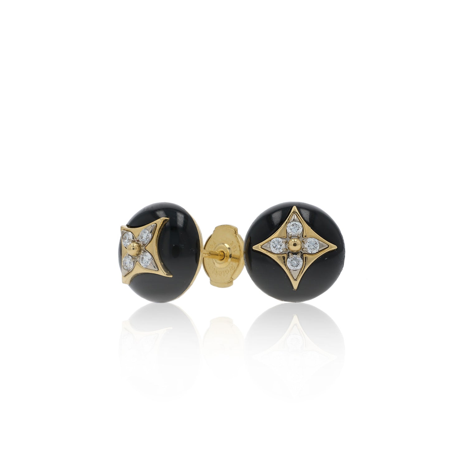 Estate Louis Vuitton 18ky Color Blossom Onyx and 8(4)RBC D.16tw GVS Q96990 W/Box Serial G90140
