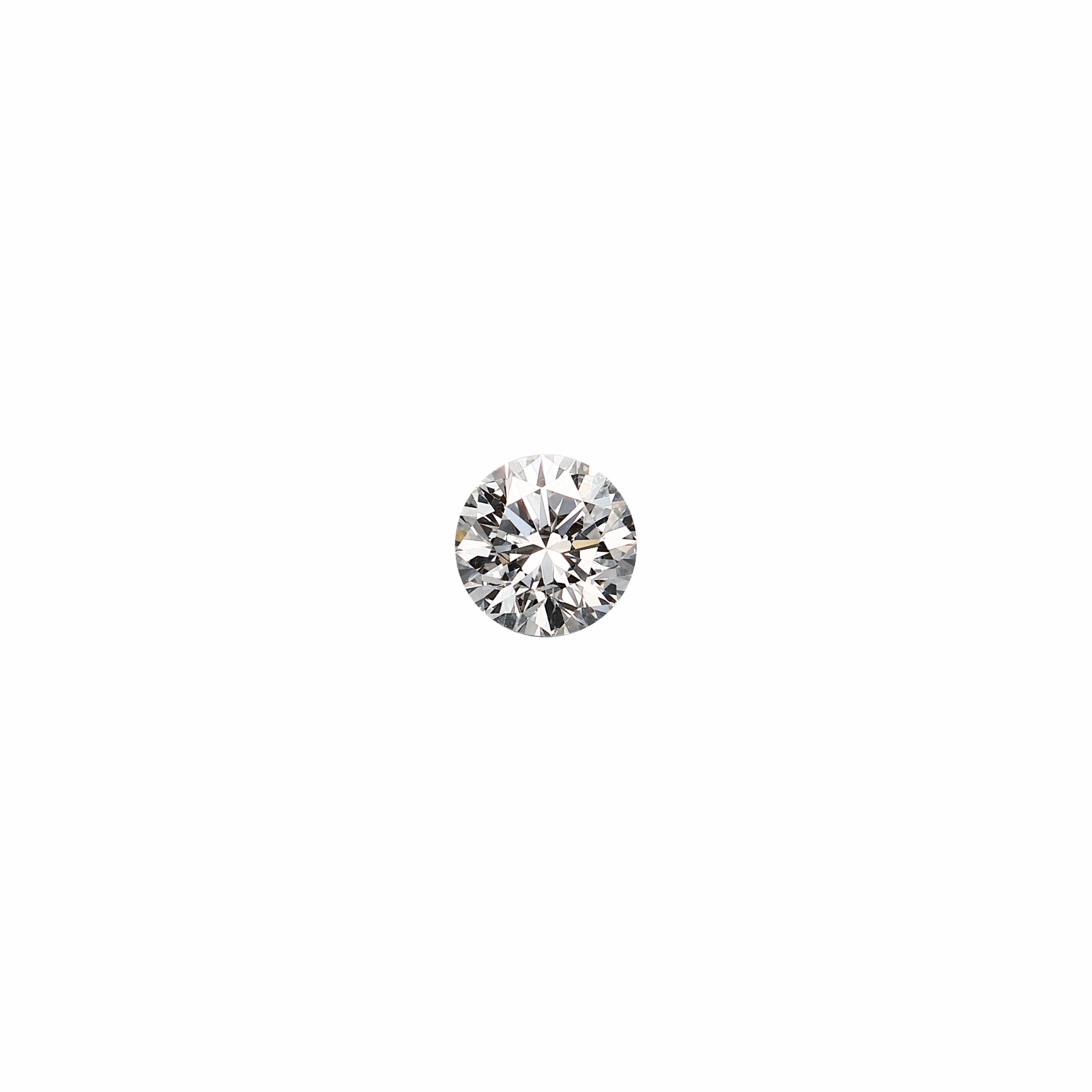 Round .82 carat GIA certified diamond graded DSI2 on a white background