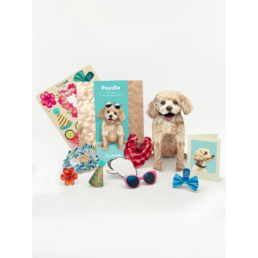 FreshCut Paper LLC Poodle Greeting Card
