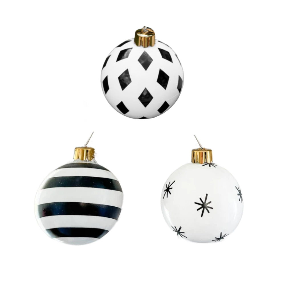Holiball 8" MINI Black and White Trio