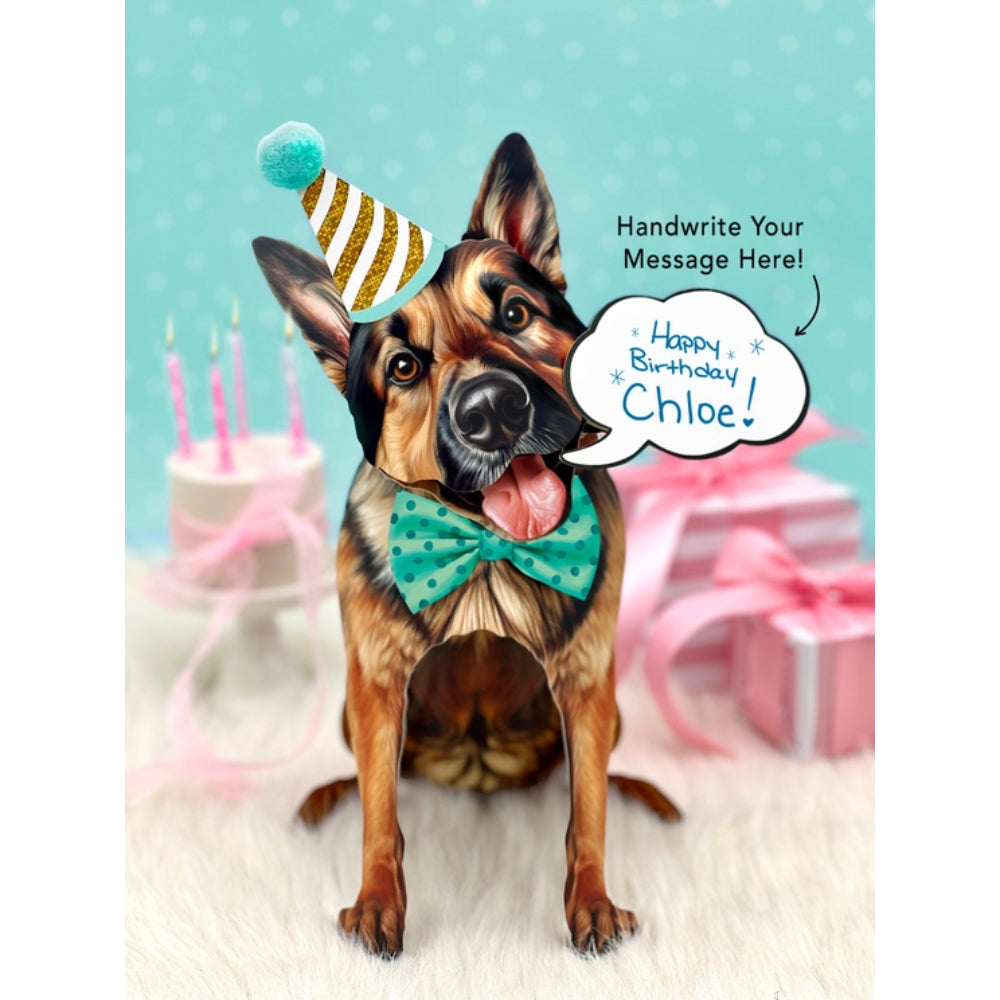 FreshCut Paper LLC German Shepherd Greeting Card