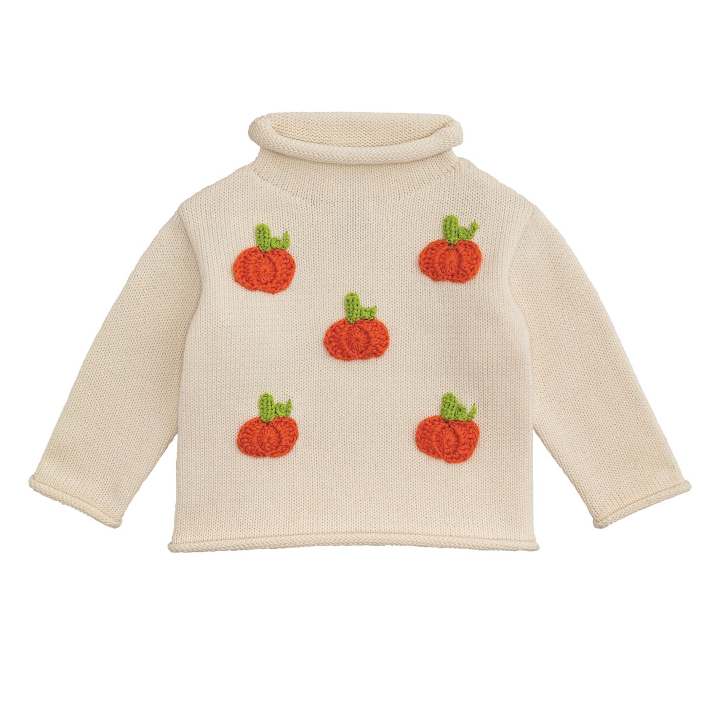Mud Pie Mini Pumpkin Rollneck Sweater