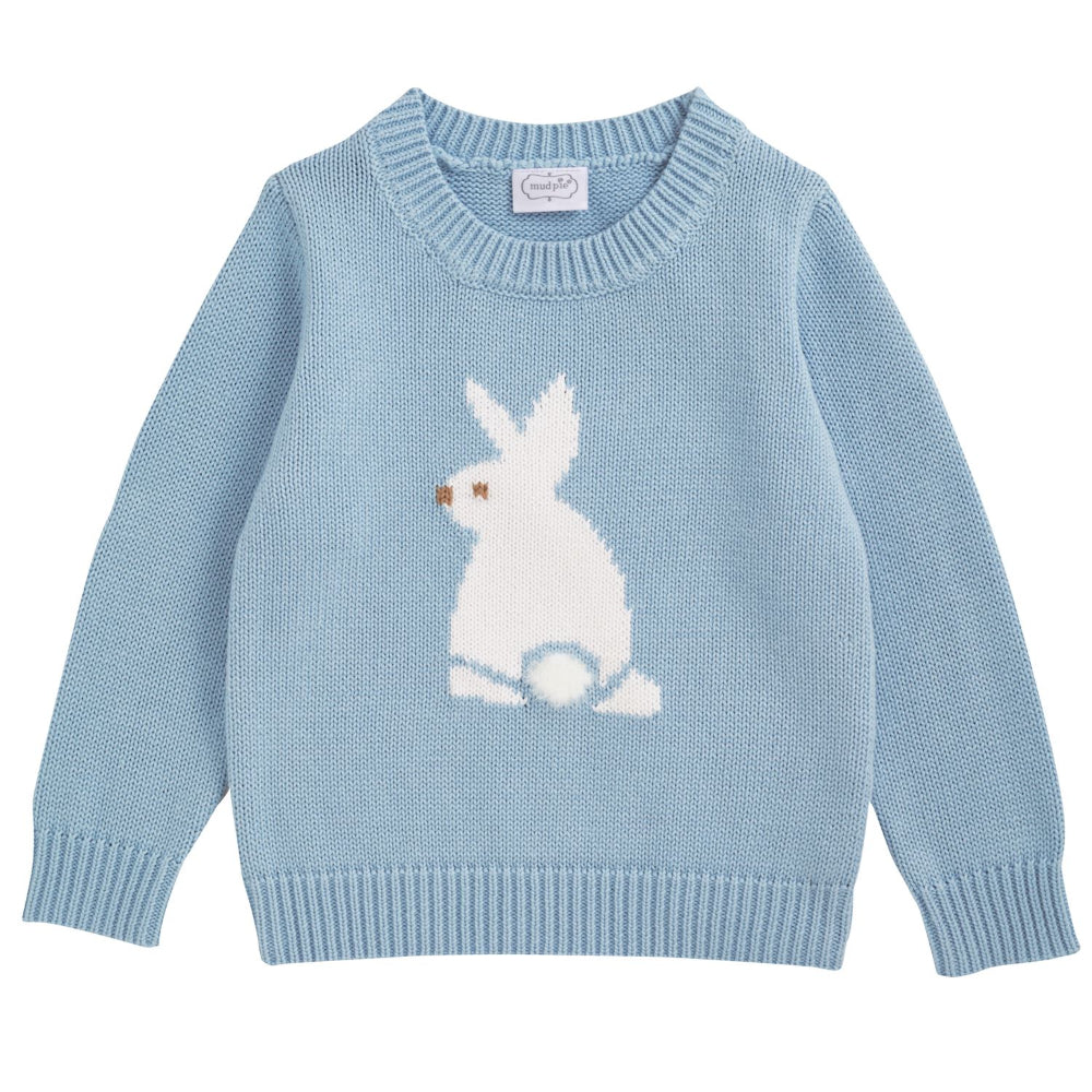 Mud Pie Blue Bunny Sweater