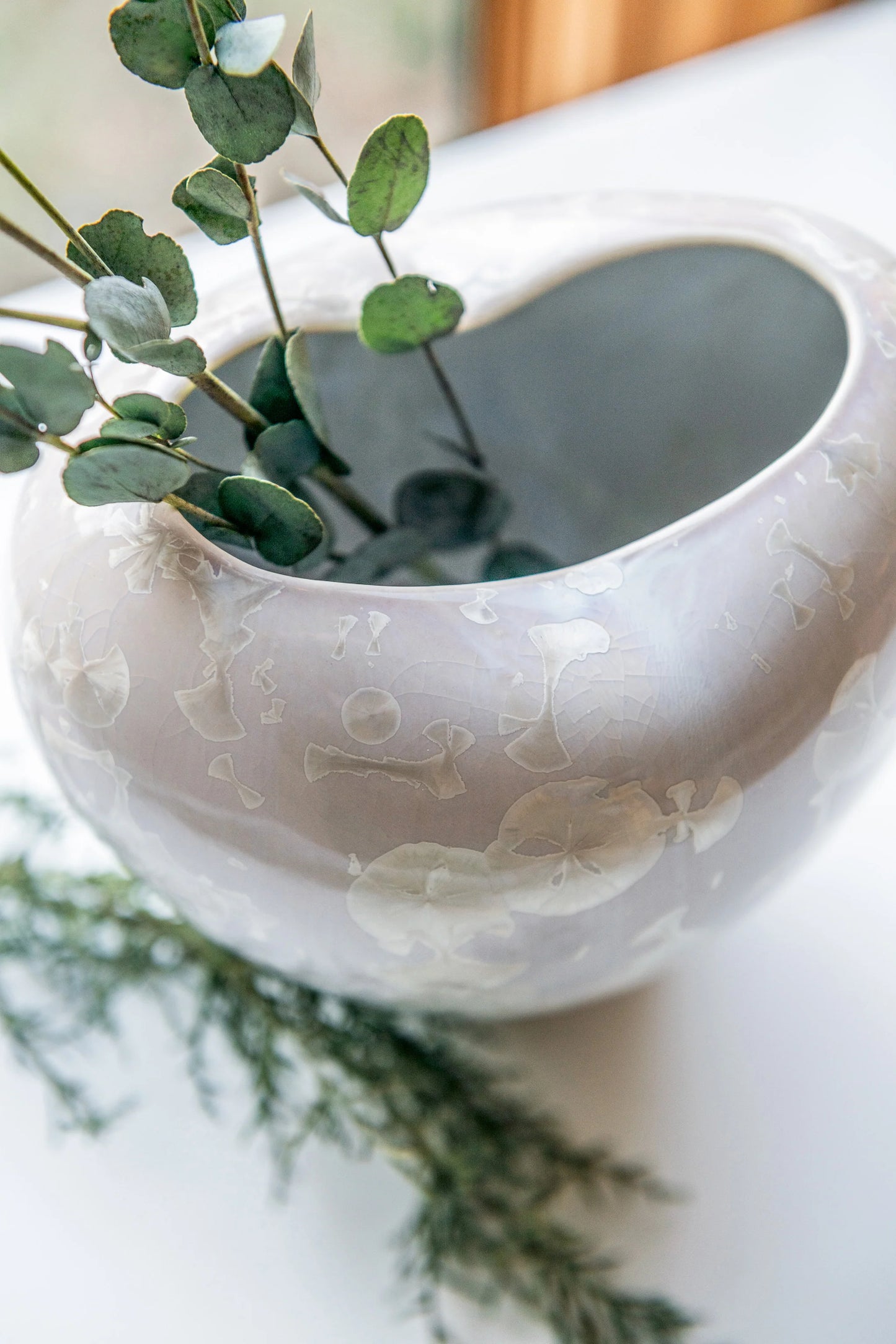 Simon Pearce Crystalline Heart Romance Vase