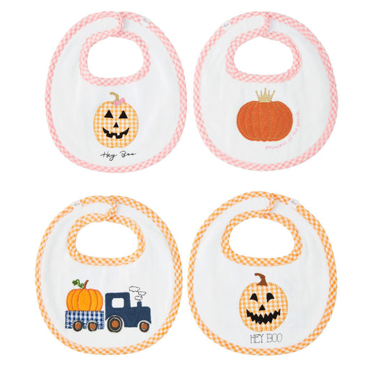 Mud Pie Reversible Pumpkin Bib