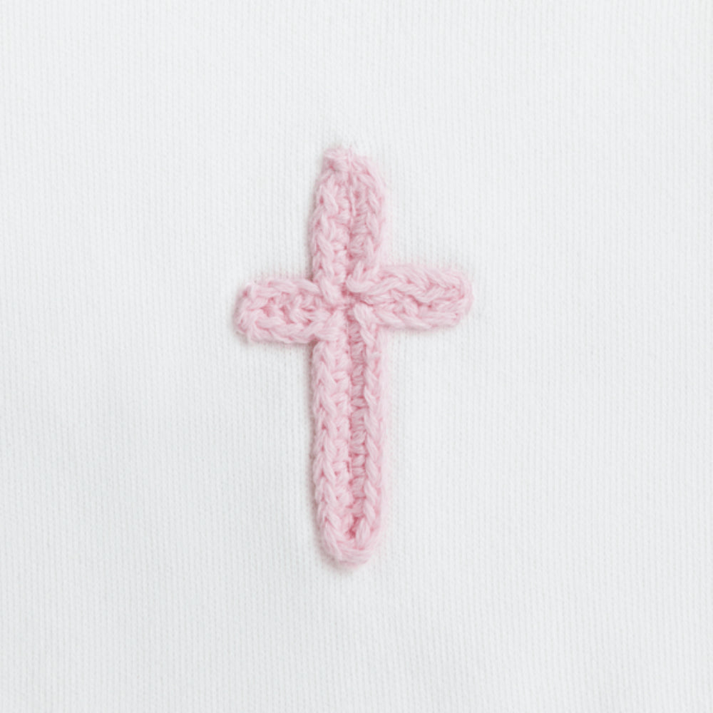 Mud Pie Crochet Cross Bib