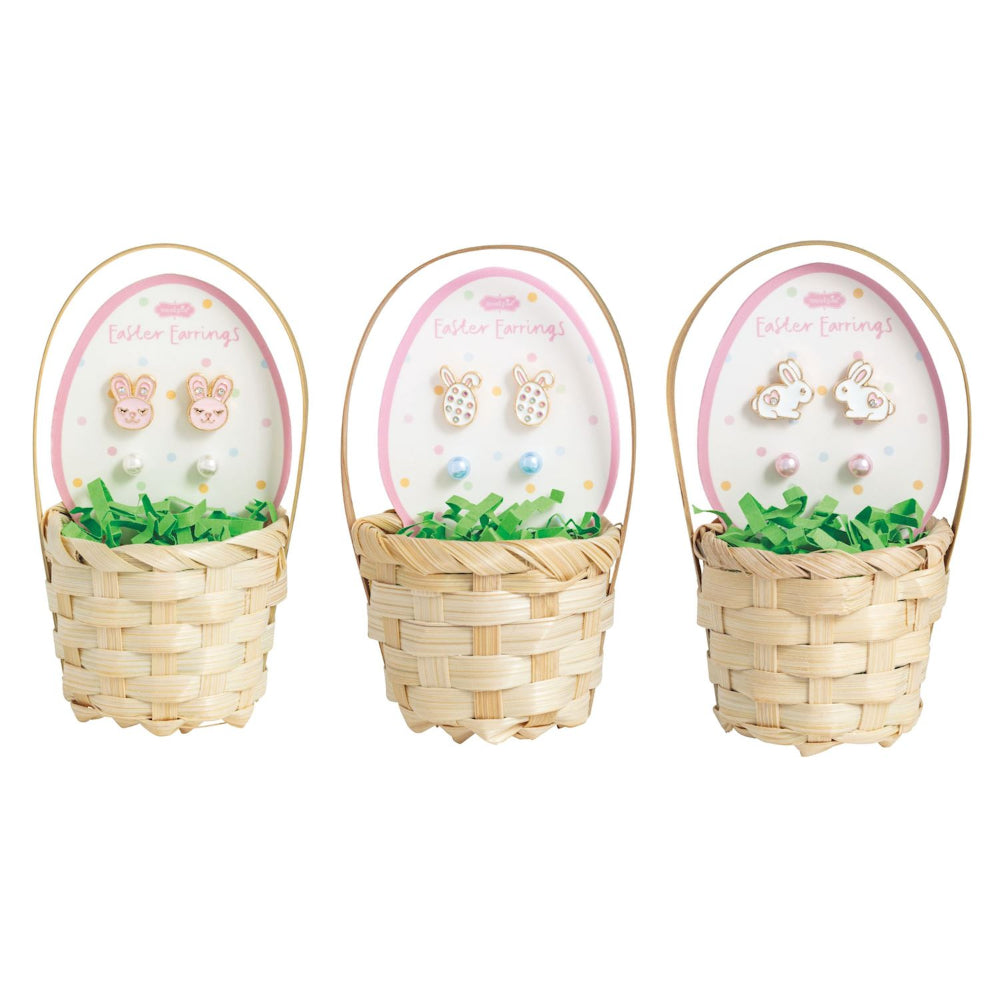 Mud Pie Easter Basket Stud Earring Sets