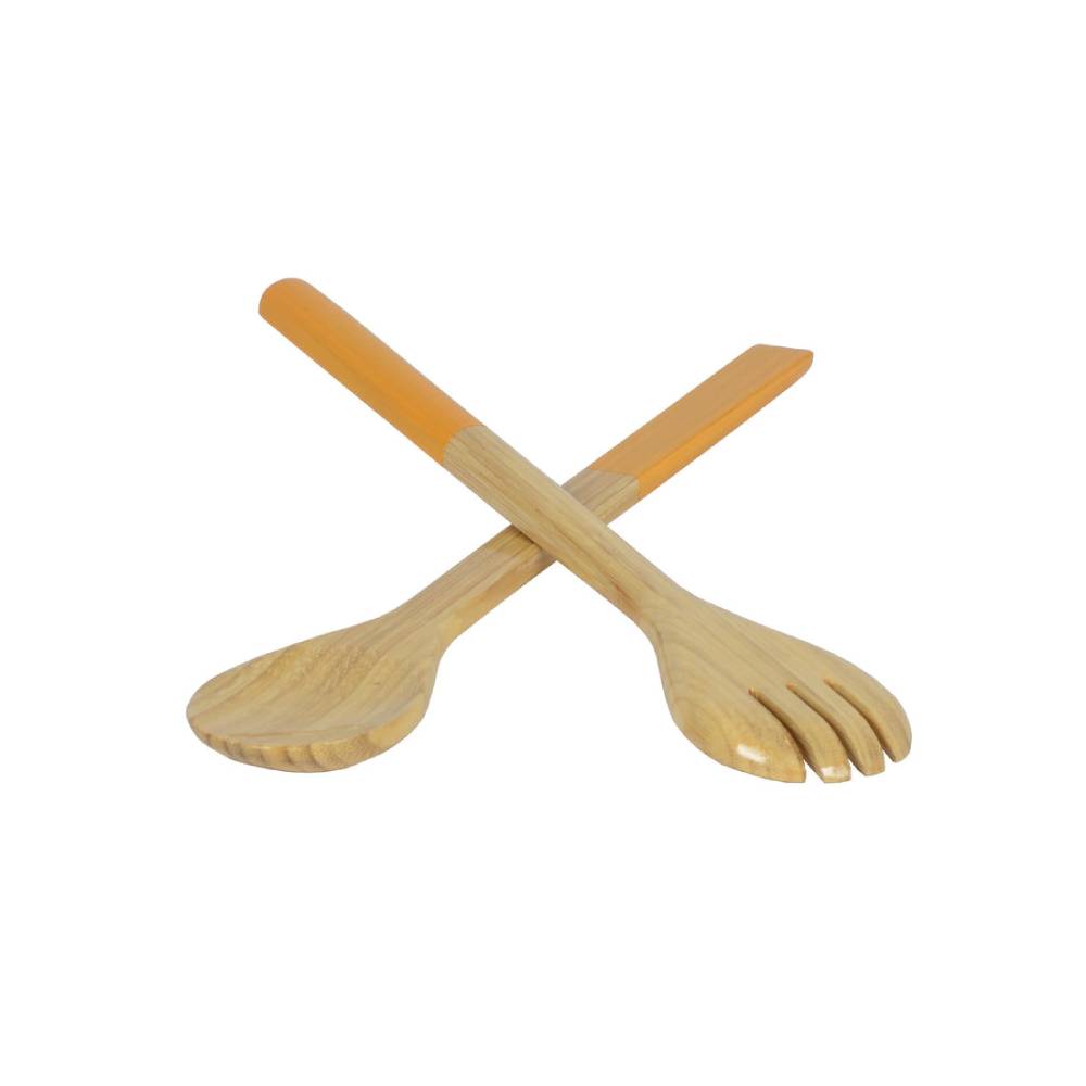 albert L. (punkt) Large Bamboo Salad Servers