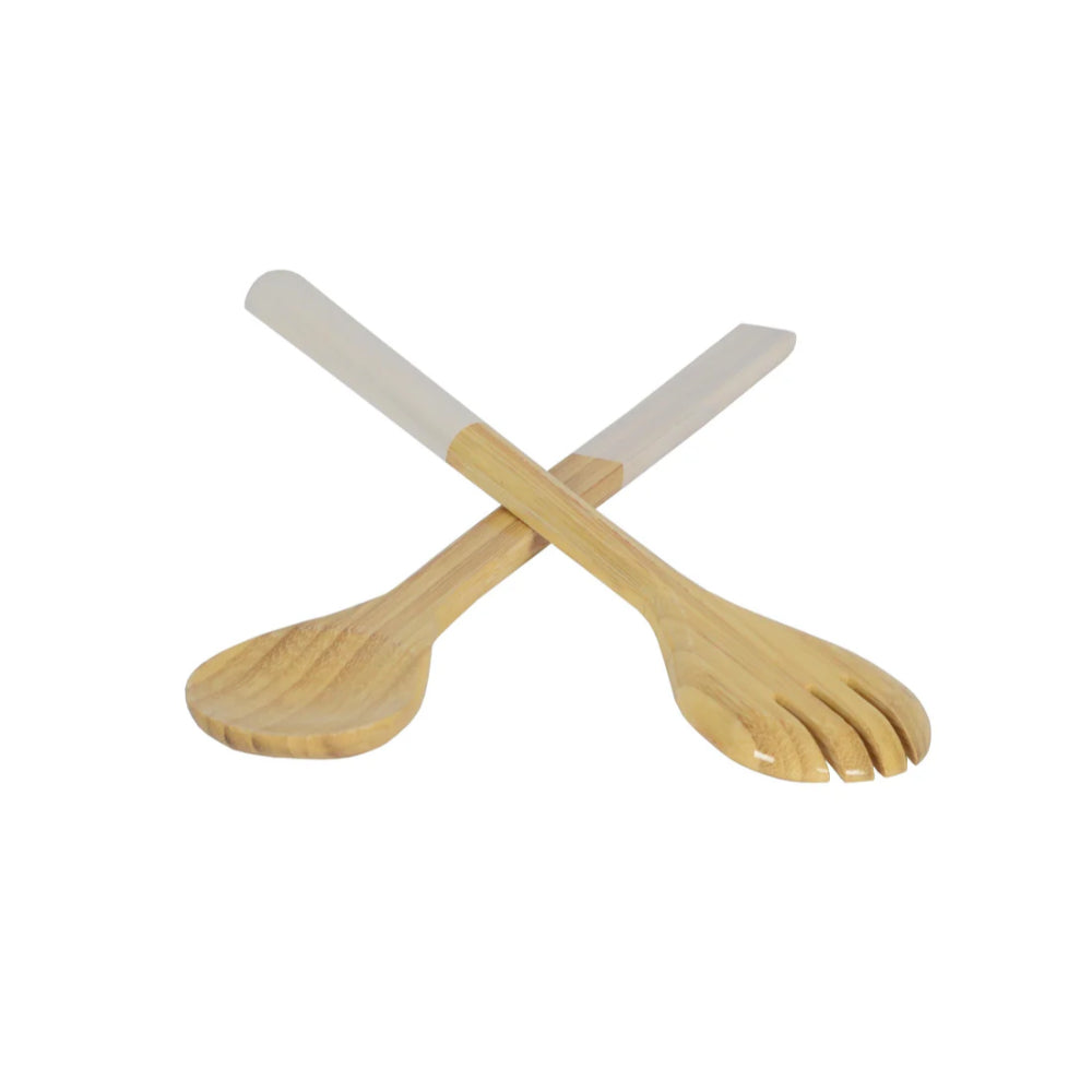 albert L. (punkt) Large Bamboo Salad Servers