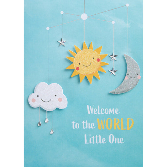 Baby Sky Mobile Greeting Card