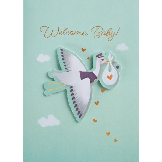 New Delivery Stork Greeting Card